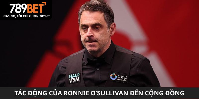 Tác động của Ronnie O’Sullivan đến cộng đồng